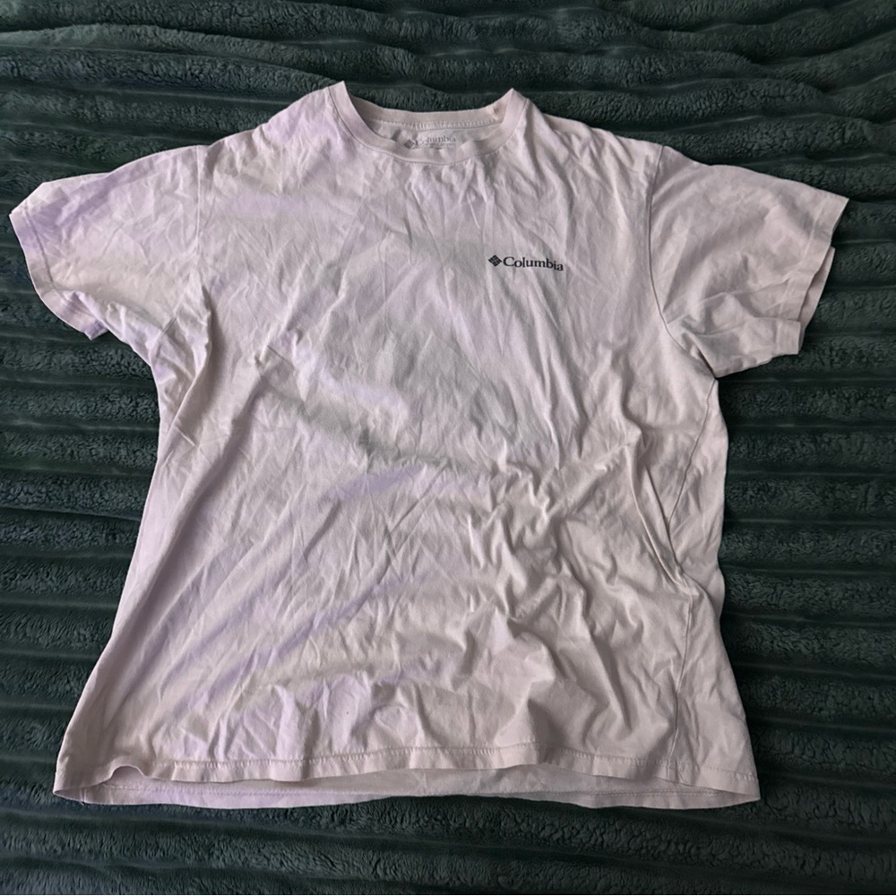 Columbia White Tee with Logo